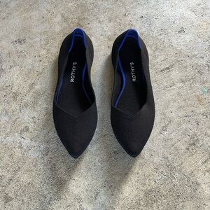 Rothy's Black and Blue Women's Flats